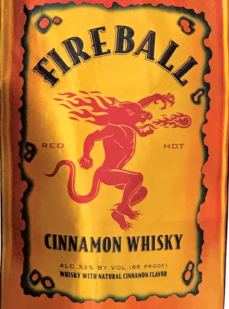 Fireball Botella Disfraz De Halloween Para Hombre Y Mujer Adulto Talla Única, Naranja