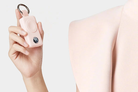 Cargador Portátil Para Apple Watch, Llavero Cargador Rápido Magnético Inalámbrico De 2000 Mah, Compatible Con Iwatch Series 9/8/7/6/5/Se/4/3/2/Ultra 2, Rosa