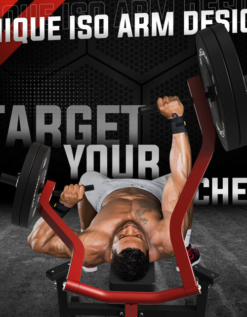 Load image into Gallery viewer, Máquina De Prensa De Pecho, Capacidad De 1250 Lbs Con Brazos Convergentes Independientes, Banco De Fitness Ajustable De Inclinación Plana Para Gimnasio En Casa
