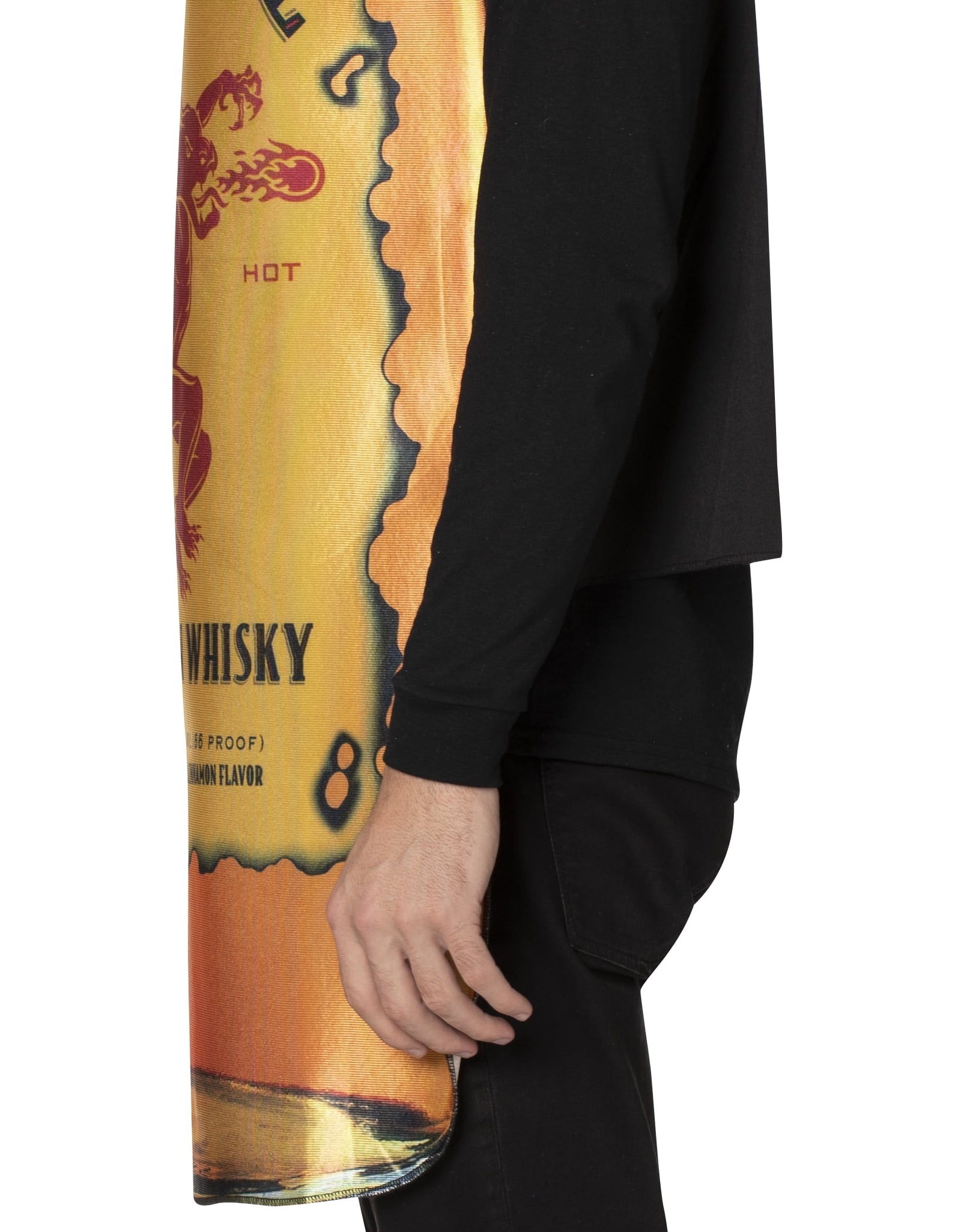 Fireball Botella Disfraz De Halloween Para Hombre Y Mujer Adulto Talla Única, Naranja