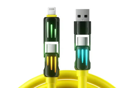 Eary USB C Cable 4-In-1 USB-C (6Ft) 240W USB-C Charger Data USB-C Fast Charging for Iphone 15 Macbook Ipad Iphone Samsung